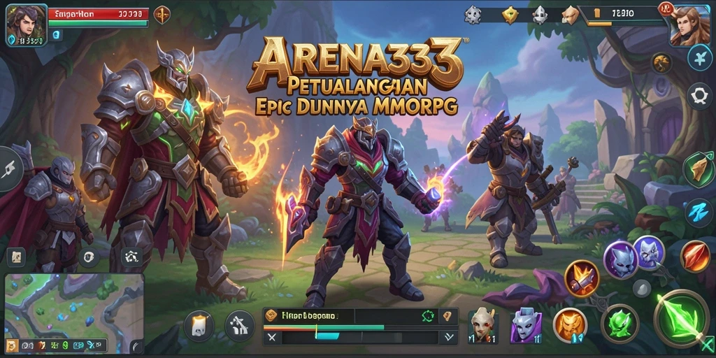 Gameplay <strong>ARENA333</strong> yang intens dan menegangkan di dunia MMORPG.
