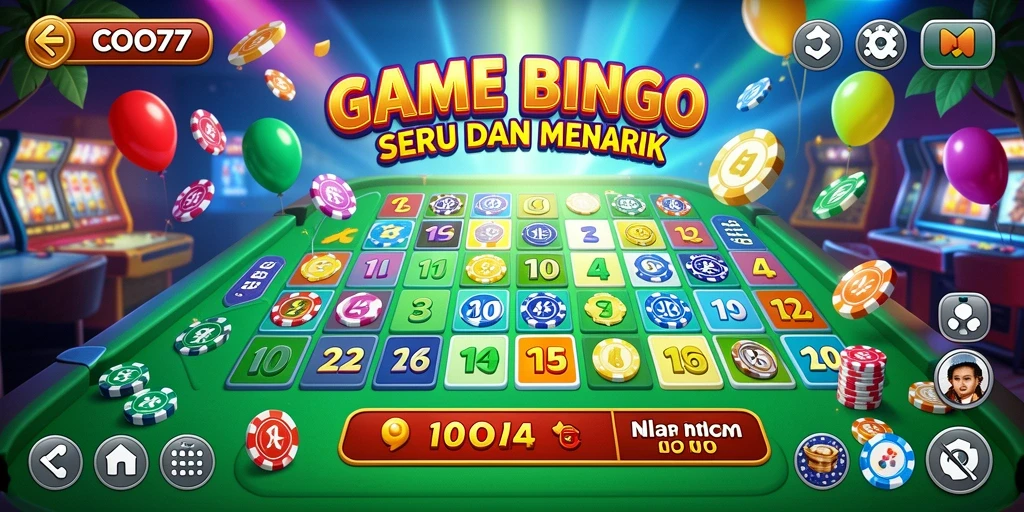 Tampilan gameplay seru dalam game Bingo COO77.