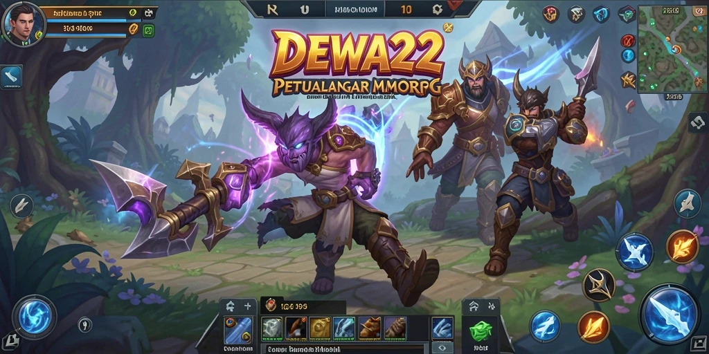 Tampilan gameplay seru dan penuh aksi dalam DEWA22.