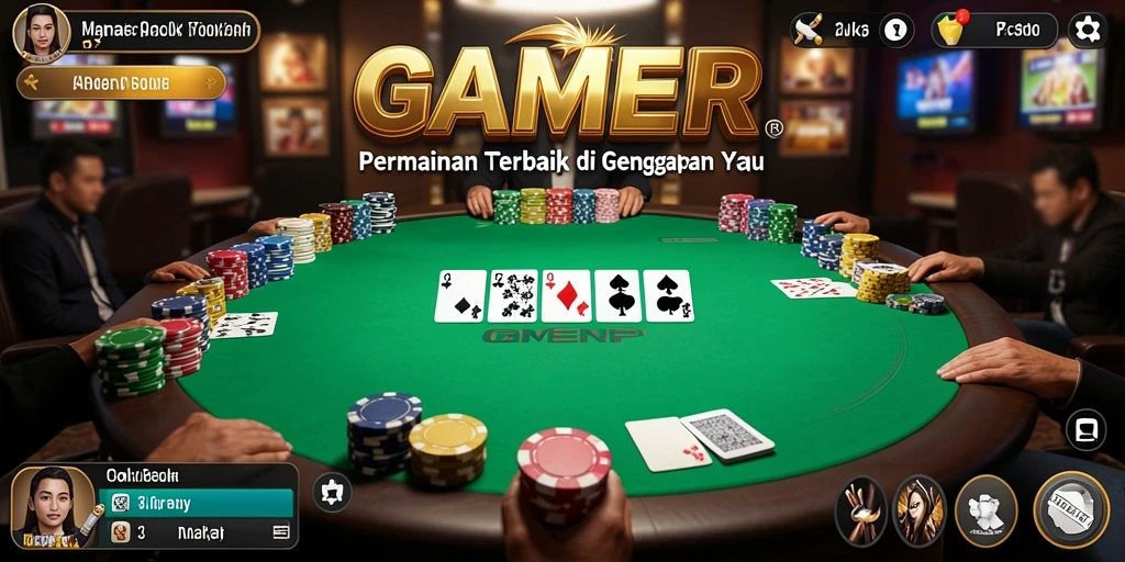Gameplay poker yang menarik dan penuh strategi.