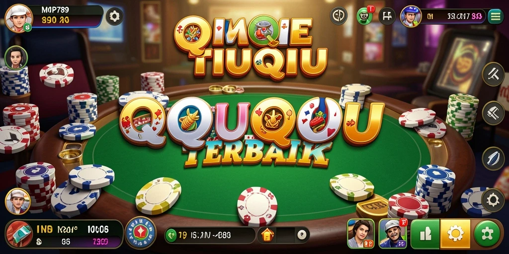 Tampilan layar permainan QiuQiu yang menarik dan interaktif.