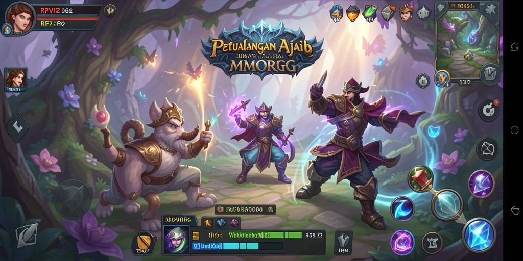 Screenshot gameplay RPVIP2 yang menampilkan aksi mendebarkan dalam MMORPG.