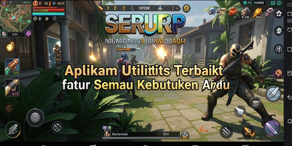 Tampilan utama SERURP dengan fitur utilitas yang terintegrasi.