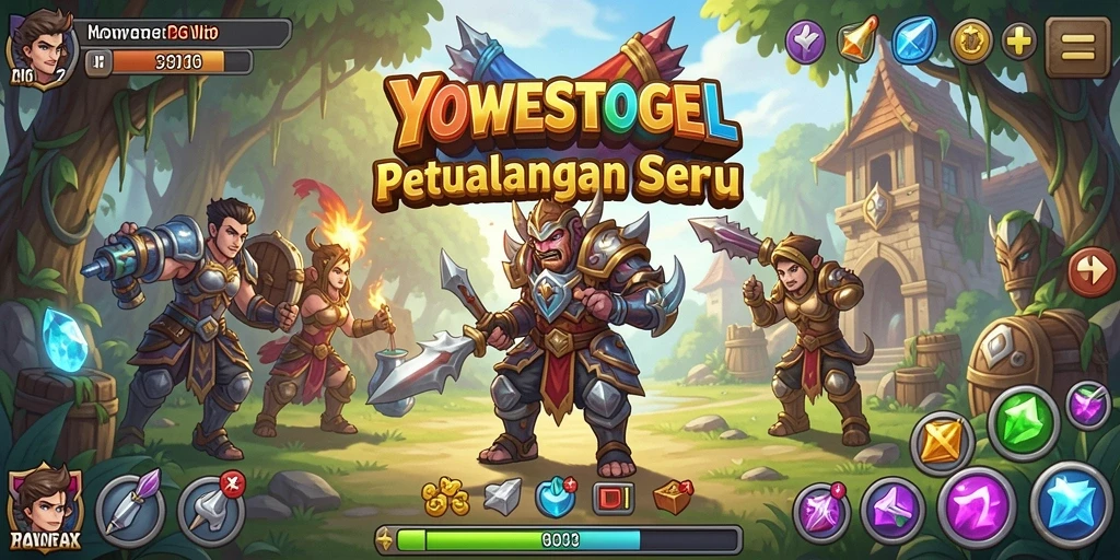 Tampilan gameplay RPG yang epik di YOWESTOGEL.